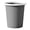 Black, variant on HWHCGZ 1Pc Round Trash Can - Sleek Ribbed Plastic Trash Can Compact Wastebasket for Bedrooms Bathrooms Kitchens and Dorms,Pink,25.5*27.2cm