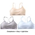 thumbnail image 5 of YWDJ Full Coverage Bras for Women Lined 3 Pack Sleep Bras No Wires Comfy Bras Spaghetti Straps Half Cup Push up Racerback Lounge Bras Padded Comfort Bras Wrap Comfortable Bras, 5 of 8