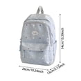 thumbnail image 2 of Teen Casual Polyester Star Print Backpack, Fashion Large Everyday Daypack, Coquette Bookbag for Campus Weekend Commute, 2 of 8