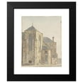 thumbnail image 2 of Pieter van Oort Hzn 12x14 Black Modern Framed Museum Art Print Titled - Pieterskerk in Utrecht (1814 - 1834), 2 of 5
