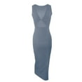 thumbnail image 4 of Women's Reversible Knot Bodycon Dress - V-Neck Sleeveless, High Waist, Party/Club Summer Wear, 4 of 4