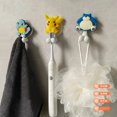 thumbnail image 4 of Pokemon Pikachu juguete de snorlax, soporte para cepillo de dientes para niños, figura de Anime, estante montado en la pared de dibujos animados para cocina, baño, juguetes para niños, 4 of 4