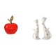 thumbnail image 1 of Estatua,Escultura de fruta artificial,estatua y artesanía,Colección de figuras de cerámica para decoración del hogar,Figura de gato,Esculturas de pareja de gatos Figura de gato decorativa, 1 of 8