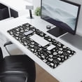 thumbnail image 2 of Long Mouse Pads for Desk,Black White Medical Symbol Pattern Desk Mats on Top Of Desks, Desk Mouse Pad Extra Large with 3mm Non-Slip Base and Stitched Edge for Gaming,Office,Work,Home 31.5"x11.8", 2 of 6
