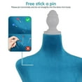thumbnail image 3 of Female Mannequin Torso Mannequin Body Dress Form Mannequin Height Adjustable 49.6-63.4 Inch with Wooden Tripod Stand for Window Display Store Dress Jewelry Display Sewing (Blue), 3 of 8