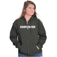 thumbnail image 3 of Female Girl Power Empowering Women Zip Hoodie Sweatshirt Women Brisco Brands 3X, 3 of 6