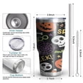 thumbnail image 6 of 30oz Happy Halloween Pattern Tumblers Stainless Steel Tumbler with Lid and Straw,Vacuum Insulated Double Wall Travel Tumbler Cups Mug with Cleaning Brush for Coffee,Tea, 6 of 7
