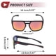 thumbnail image 4 of 1 juego de gafas de motocicleta anti-reflejo de triacetato de celulosa TR para deportes al aire libre, gafas de sol para motocross, bicicleta de tierra, lente roja, marco negro y rojo, 4 of 6