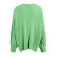 thumbnail image 4 of UAYOTSE Sweaters for Women Oversized Crewneck Long Sleeve Chunky Knit Pullover Sweaters Tops Trendy Fall Outfits(A187-Green,M), 4 of 5