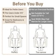 thumbnail image 3 of Paproos Swivel Rocker Recliner, Velvet 360°Swivel Rocking Recliner, Glider Rocking Chair for Nursery, Small Rocker Chair for Small Space, Manual Recliner for Adults for Home Theater, White, 3 of 10