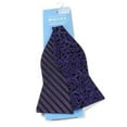 thumbnail image 2 of Countess Mara Mens Reversible Vine Self-tied Bow Tie, Purple, One Size, 2 of 2