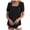 Black, variant on Fesfesfes T Shirt for Women's Fashionable Square Neck Lace Short Sleeved Casual Solid Color T-shirt Top Dressy Tops for Women S(US:4)