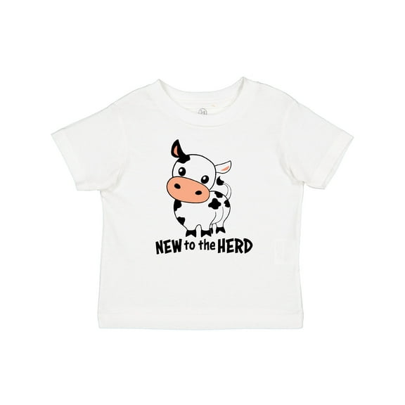Inktastic New to the Herd Cute Cow Boys or Girls Baby T-Shirt