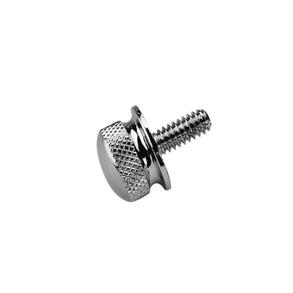 "KURYAKYN CHROME 1/4""20 KNURLED SEAT SCREW ONLY FOR HARLEYDAVIDSON