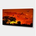 thumbnail image 2 of African Landscape with Warm Sunset - African Landscape Canvas Art Print, 2 of 3