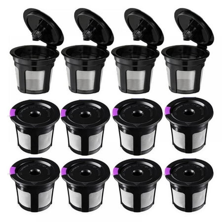 

12 Pack Reusable K Cups For Keurig Reusable K CUP Coffee Filter Refillable Single K Cup Coffee Capsule Compatible with Keurig 2.0 1.0 Easy to Use & Clean