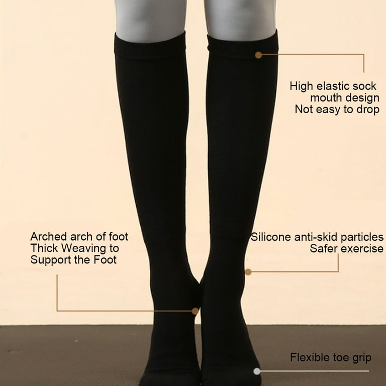 Yoga Socks with Grips for Women, Non Slip Grip Socks for Yoga, Pilates,  Barre, Dance, Ballet