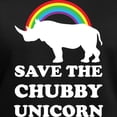 thumbnail image 3 of CafePress - Chubby Unicorn T Shirt - Women's V-Neck Dark T-Shirt, 3 of 4