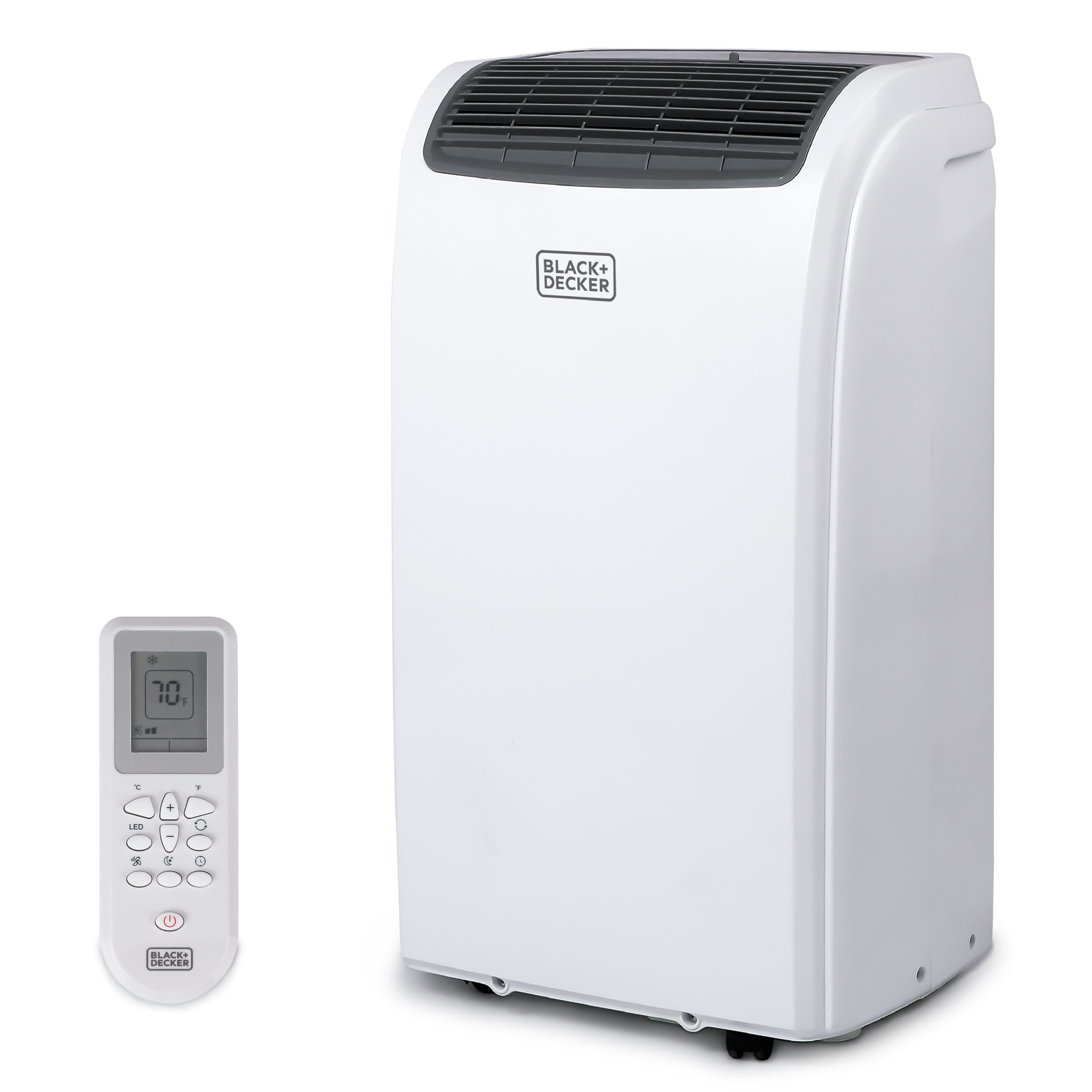 BLACK+DECKER 8,000 BTU Portable Air Conditioner with Remote Control, White  - Walmart.com