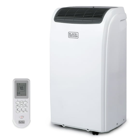 BLACK DECKER BPACT08WT 4,000 BTU SACC/CEC (8,000 BTU ASHRAE) Portable Air Conditioner, For Room up to 350 sq. ft., White