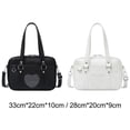 thumbnail image 3 of Bolso escolar japonés de cuero sintético con forma de corazón, bolso para uniforme JK, bolso para portátil para uniforme de escuela secundaria japonesa, 3 of 6