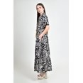 thumbnail image 2 of Vestido camisero print Roman Fashion /Juvenil, 2573 (Negro) negro G, 2 of 4