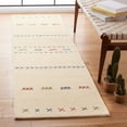 thumbnail image 3 of SAFAVIEH Himalaya Winston Abstract Striped Wool Area Rug, Cream, 6' x 6' Round, 3 of 8