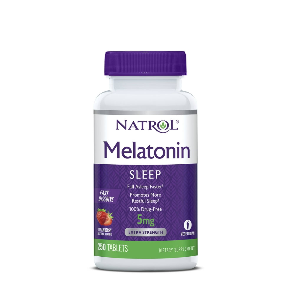 Natrol Melatonin Fast Dissolve Tablets 5mg, 250 Ct - Walmart.com