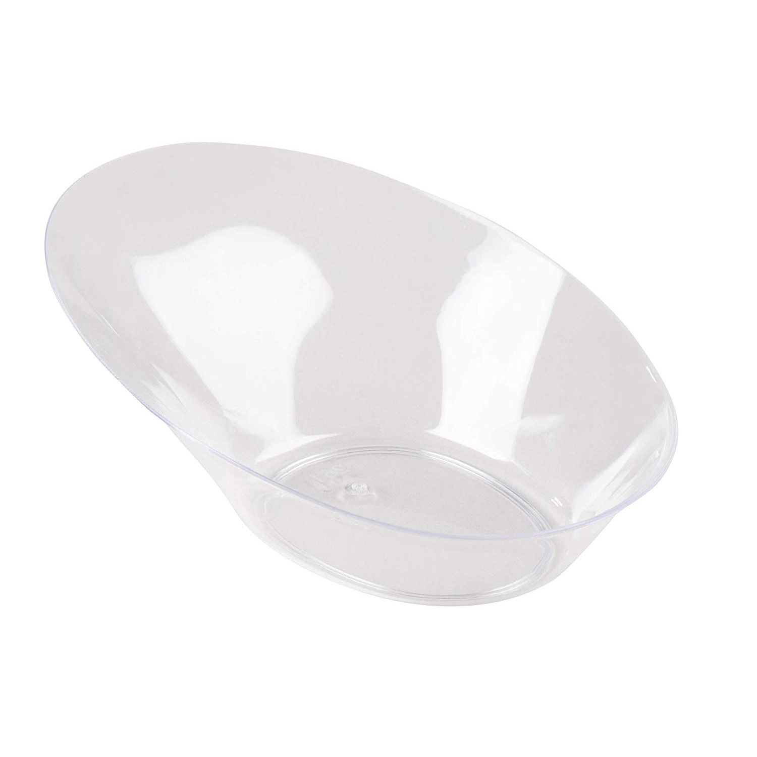 Mini Dessert Bowls 100Pack Clear Plastic 2Ounce Appetizer, Salad