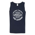 thumbnail image 2 of Wild Bobby,Dad Man Myth Legend Funny Dad Uncle Papa Granpa Dad Gift, Father's Day, Men Graphic Tank Top, Navy, Small, 2 of 4