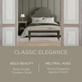 thumbnail image 2 of Maven Lane Elizabeth Traditional Upholstered Wooden Bench, Antiqued Black Finish, 2 of 6