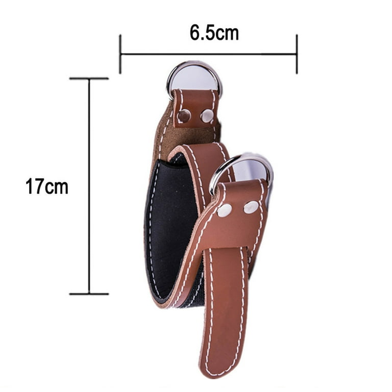 Strength Ankle Straps for Cable Machines (Pair) - Double D-Ring Attachment,  Adjustable - brown 