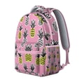 thumbnail image 2 of Pineapple Print Laptop Backpack - Trendy College Bag for Women & Men, Roomy Main Compartment with Organizer, Comfortable Shoulder Straps for All-Day Wear, 2 of 6