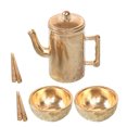 thumbnail image 4 of 1 Set Miniature Tea Kettle Bowls Chopsticks Doll House Dining Table Props, 4 of 9