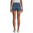 thumbnail image 3 of No Boundaries Double Button Denim Shorts, 3.5" Inseam, Women's and Women's Plus, 3 of 5
