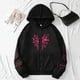 thumbnail image 1 of Ailaofu Womens Spider Web Graphic Zip Up Hoodie Oversized Goth Harajuku Jacket Y2k Grunge Aesthetic Streetwear Sweatshirt, 1 of 4
