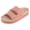 Pink, variant on Women’s Wedge Slide Sandals, Adjustable Double Strap Microsuede Slides, 2” Platform Comfort Sandals, Lightweight Non-Slip EVA Sole, Casual Summer Slip-On Shoes for Women