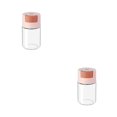 thumbnail image 2 of Maoww Quantitative Spice Bottle Circular Transparent Moistureproof Indoor Kitchen Restaurant Seasoning Jar Glass Container Pink 2Set, 2 of 6