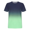 thumbnail image 3 of Men's Gradient Color T-Shirt Casual Fashion Crewneck Short Sleeve Graphic Tee Tops Summer Loose Fit Sport Shirts, 3 of 3