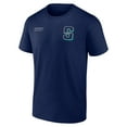 thumbnail image 2 of Men's Profile Navy Seattle Mariners Big & Tall Split Zone T-Shirt, 2 of 3