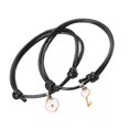 thumbnail image 3 of Pulseras ajustables Sunnimix para Parejas esposo y esposa 6.3 pulgadas blanco, 3 of 8