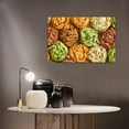 thumbnail image 4 of Kitchen Canvas Wall Art Cooked Wheaten Food Picture Dining Room Canvas Painting for Home Wall Decor, Colorful Pasta Framed Artwork for Kitchen Restaurant Wall Decoration Ready to Hang (12" Hx18 W), 4 of 6