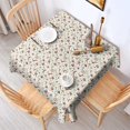 thumbnail image 2 of White Christmas Star and Gift Pattern Square Tablecloth,Waterproof Square Table Cover,Wipeable Spillproof Washable Table Cover for Home Kitchen Party Decor 42"X42"(107x107cm), 2 of 6