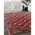 thumbnail image 3 of Ahgly Company Machine Washable Indoor Square Industrial Modern Dark Almond Brown Area Rugs, 8' Square, 3 of 7