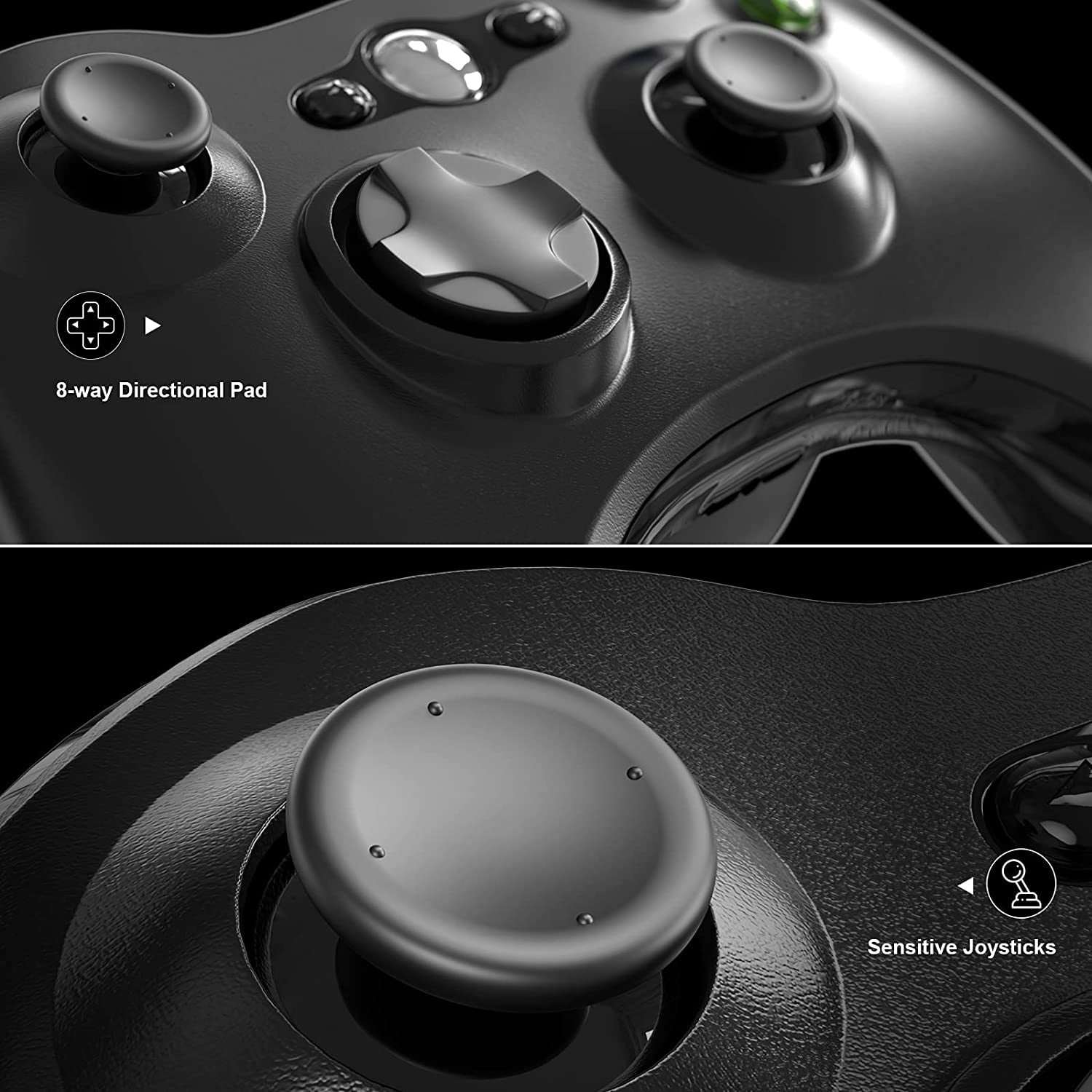 1:12 Scale Black Gamepad Model - Miniature Dollhouse Controller Decor