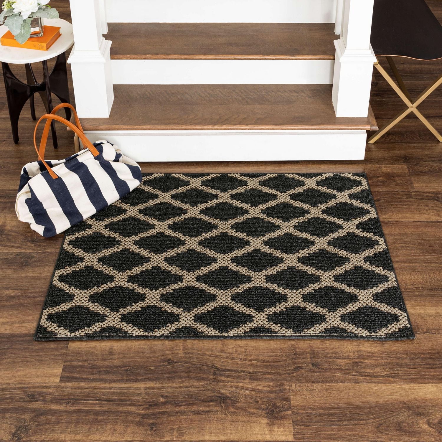 Mohawk Home - Tapis touffeté en polyester à motif de losanges, praline/havane