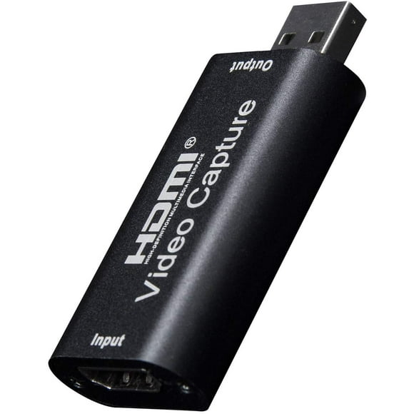 Audio Video Capture Cards HDMI to USB 1080p USB2.0 Record via DSLR Camcorder Action Cam for High Definition Acquisition, Live Broadcasting