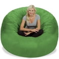 thumbnail image 5 of Chill Sack Bean Bag Chair, Memory Foam Lounger with Microsuede Cover, Kids, Adults, 6 ft, Lime, 5 of 9