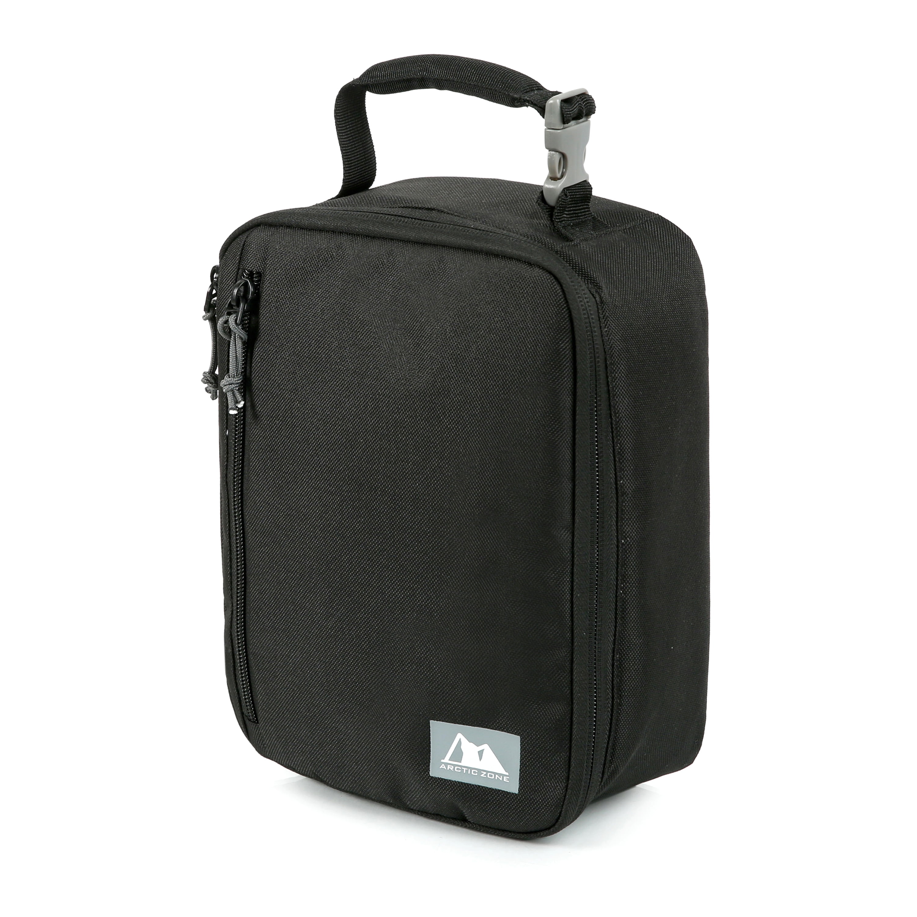 Arctic Zone Kids Classics Utility Reusable Lunch Box with Microban Lining and Ice Pack, Black