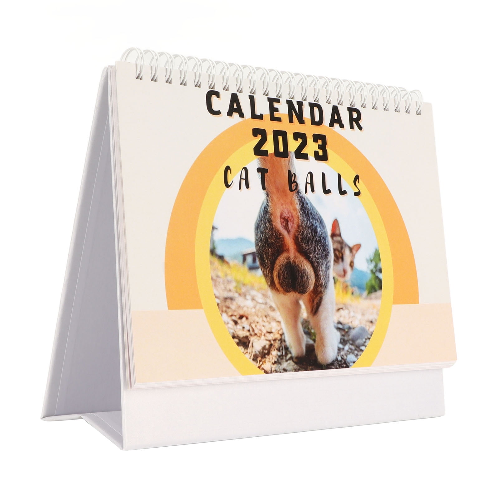 FitBest 2023 Cat Butt Calendar 12 Month Decorative Funny Desk Calendar